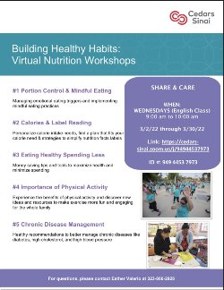 Share & Care Healthy Habits March